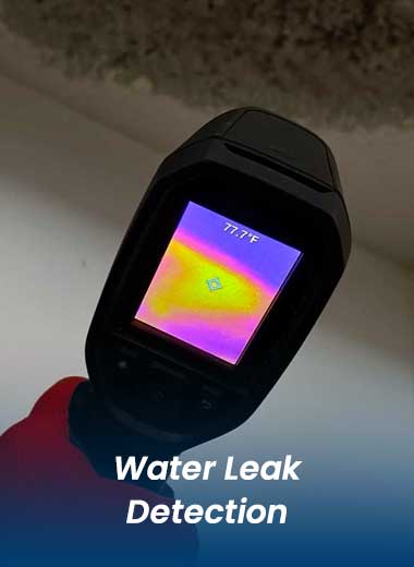 water leak detection tool to detect water leaks in a ceiling with Stallion Restoration